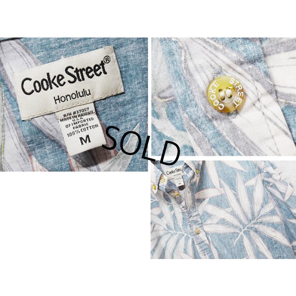 画像2: ビンテージ【USA製】【Cooke Street】【アロハシャツ】【ボタニカル柄】【プルオーバー】【M】