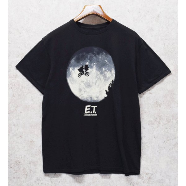 画像2: ビンテージ【E.T.】【グラフィックプリント】映画プリント【Tシャツ】【ブラック】【XL】