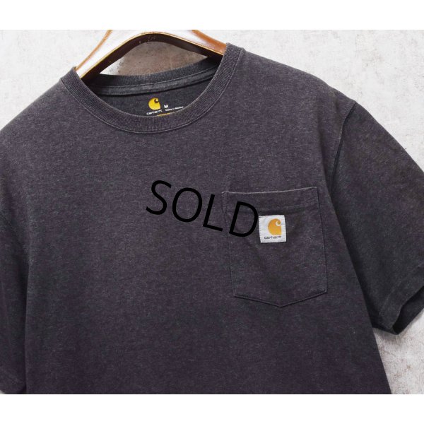 画像1: ビンテージ【Carhartt】カーハート【Original Fit】【ポケット付きTシャツ】【チャコールグレー】【M】