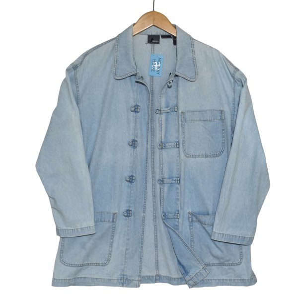 画像5: 【LIZ WEAR】【ライトデニム】カンフージャケット風【デニムジャケット】【チャイナジャケット】【サイズL】 