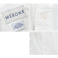 画像2: 【MERONA】【ホワイト】【コットン】ドビー織り【バンドカラーシャツ】【サイズＬ】<br> (2)
