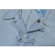 画像4: 【LIZ WEAR】【ライトデニム】カンフージャケット風【デニムジャケット】【チャイナジャケット】【サイズL】<br> (4)
