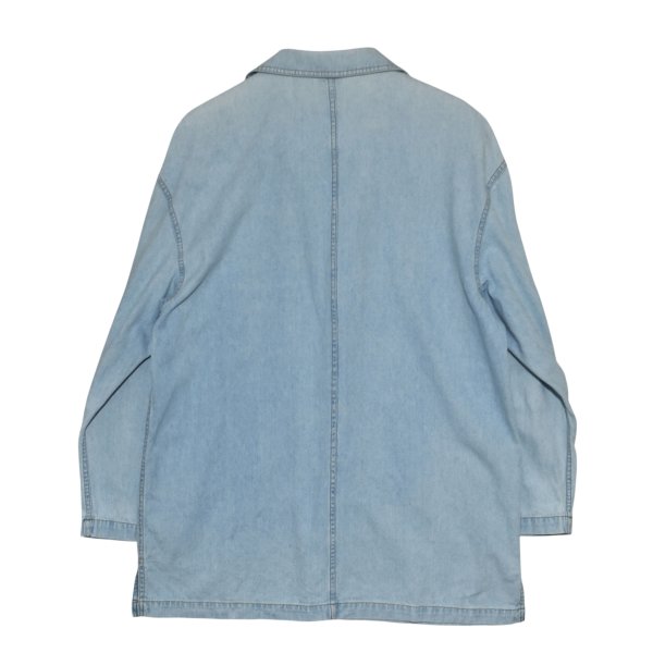 画像6: 【LIZ WEAR】【ライトデニム】カンフージャケット風【デニムジャケット】【チャイナジャケット】【サイズL】 