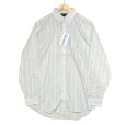 画像1: 【デッドストック】【90's】【LANDS' END】ランズエンド【ボタンダウンシャツ】白【ストライプ】【15 1/2-34】<br> (1)