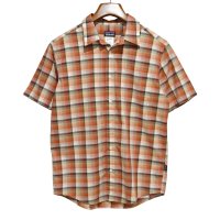 ビンテージ【Patagonia】【パタゴニア】【オーガニックコットン】【チェック】【半袖シャツ】【サイズS】