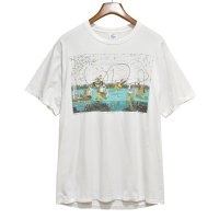 【90's】【USA製】ビンテージ【JERZEES】【Match the Hatch】【釣りイラスト】【Tシャツ】【XL】