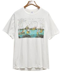 【90's】【USA製】ビンテージ【JERZEES】【Match the Hatch】【釣りイラスト】【Tシャツ】【XL】