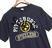 70's〜【USA製】ビンテージ【チャンピオン】【Champion】【バータグ】【PITTSBURGH STEELERS】【Tシャツ】【XL】