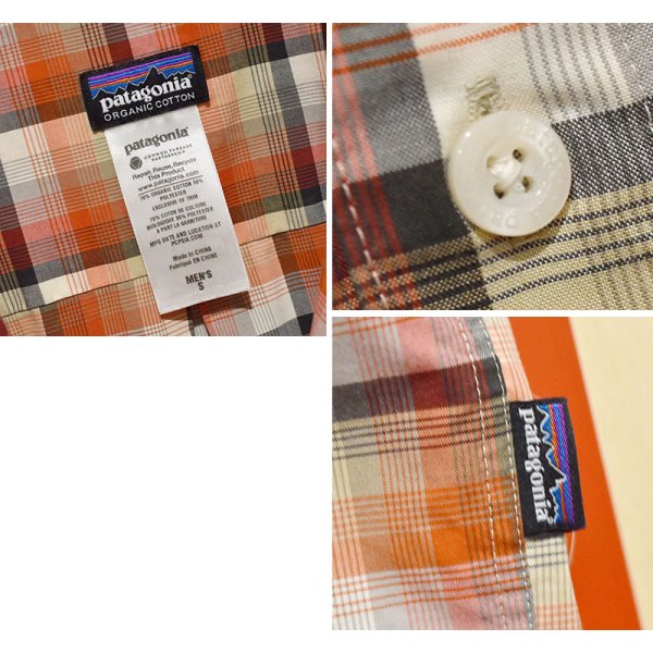 画像2: ビンテージ【Patagonia】【パタゴニア】【オーガニックコットン】【チェック】【半袖シャツ】【サイズS】
