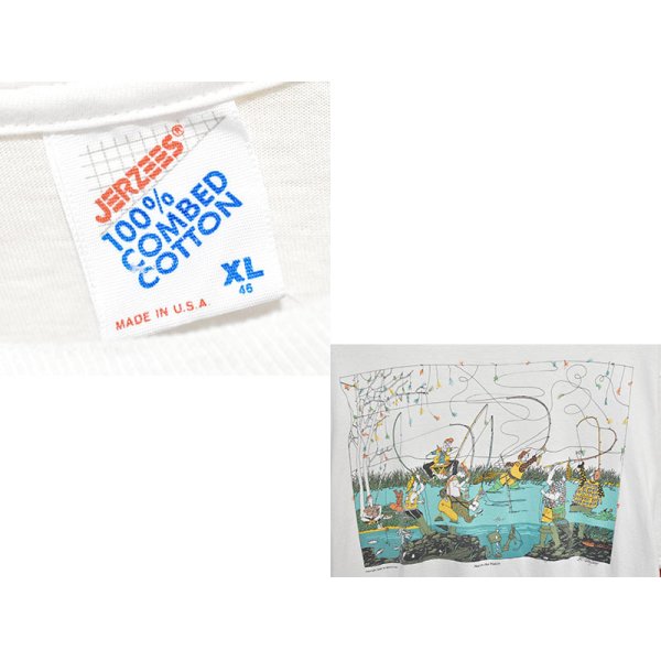 画像3: 【90's】【USA製】ビンテージ【JERZEES】【Match the Hatch】【釣りイラスト】【Tシャツ】【XL】