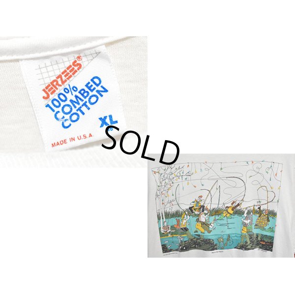 画像3: 【90's】【USA製】ビンテージ【JERZEES】【Match the Hatch】【釣りイラスト】【Tシャツ】【XL】