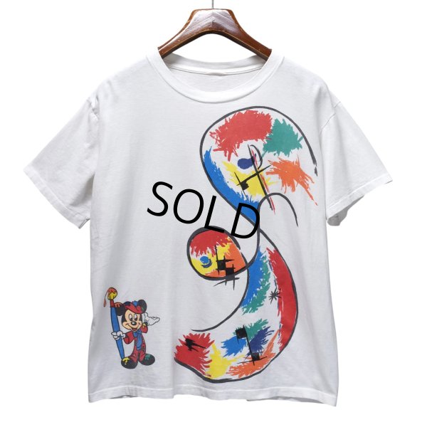 画像2: 【90's】ビンテージ【Disney】【Mickey Mouse】【ディズニー】【ミッキーマウス】アートプリント【Tシャツ】 