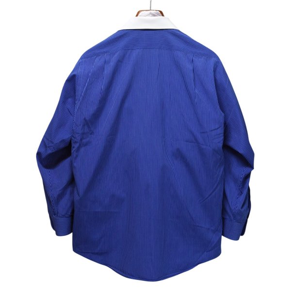 画像3: 【90's】【USA製】【Brooks Brothers makers】【ブルックスブラザーズ】 青×白 ストライプ 【クレリックシャツ】【15-2】 