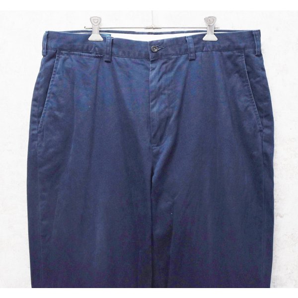 画像1: 【90's】ビンテージ【ポロラルフローレン】【Polo Ralph Lauren】【コットンチノパンツ】【ネイビー】【36×36】