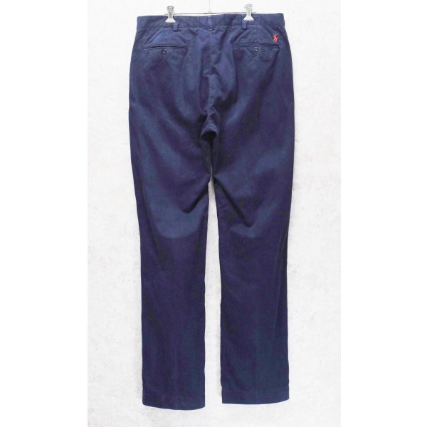画像4: 【90's】ビンテージ【ポロラルフローレン】【Polo Ralph Lauren】【コットンチノパンツ】【ネイビー】【36×36】