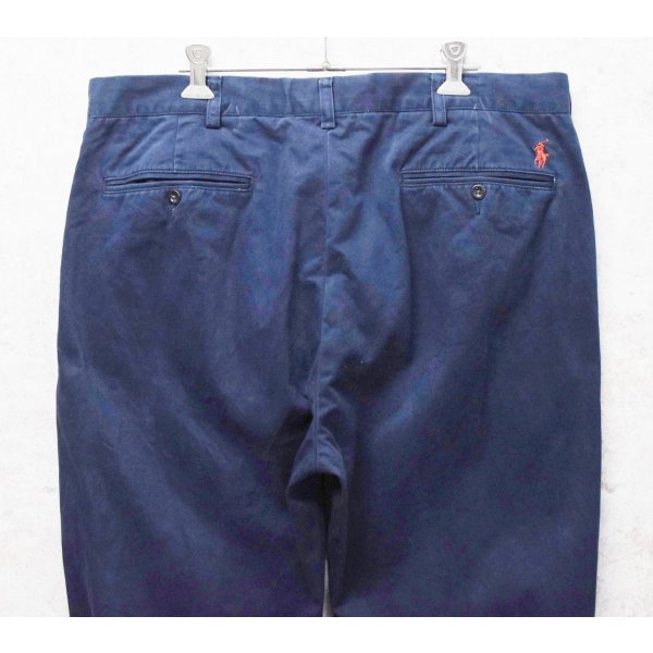 画像5: 【90's】ビンテージ【ポロラルフローレン】【Polo Ralph Lauren】【コットンチノパンツ】【ネイビー】【36×36】