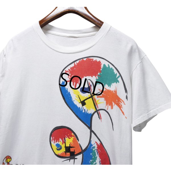 画像1: 【90's】ビンテージ【Disney】【Mickey Mouse】【ディズニー】【ミッキーマウス】アートプリント【Tシャツ】 