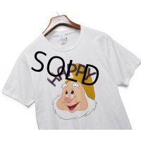 ビンテージ【PORT & COMPANY】ポート&カンパニー【Disney】ディズニー【HAPPY】【白雪姫】【小人】【プリントTシャツ】【サイズM】