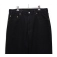画像3: ビンテージ【90's】【USA製】【リーバイス】【Levi's】【550】【ブラックデニムパンツ】【後染め】【36×30】 (3)