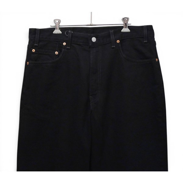 画像3: ビンテージ【90's】【USA製】【リーバイス】【Levi's】【550】【ブラックデニムパンツ】【後染め】【36×30】