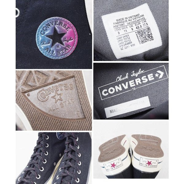 画像2: 【ほぼ未使用】【CONVERSE】【コンバース】【Chuck Taylor 70】【チャックテイラー70】【ハイカットスニーカー】【ブラック】【US9】【27.5cm】