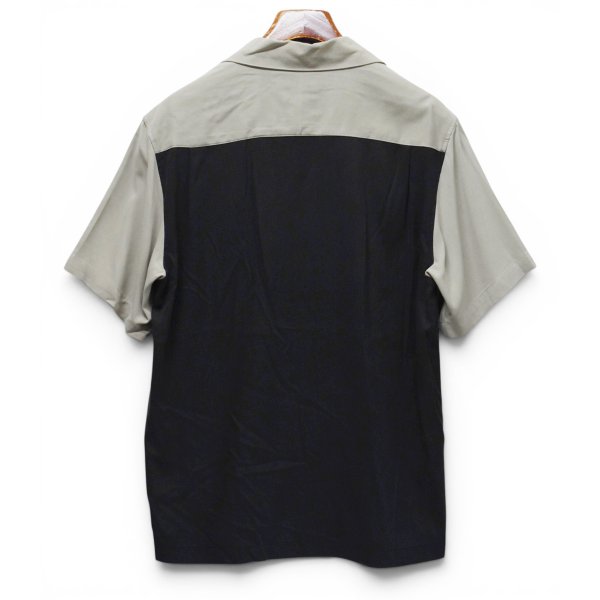 画像4: 【未使用】フラッシャー付き【PRONTO-UOMO】【シルクシャツ】【アーガイル柄】【切り替えデザイン】【サイズM】