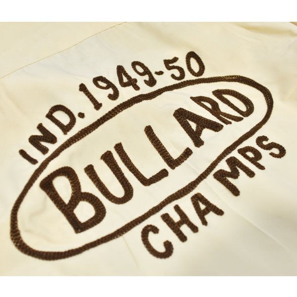 画像2: 【50's】【ビンテージ】【Playboy】【BULLARD】【レーヨンギャバジンシャツ】【チェーンステッチ刺繍】【Lサイズ程度】