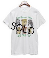 【90's】【ビンテージ】【ギルダン】【GILDAN】【FUN FAIR '98】【アニマルプリントTシャツ】【サイズL】
