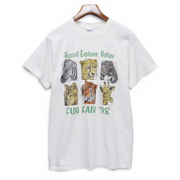 画像1: 【90's】【ビンテージ】【ギルダン】【GILDAN】【FUN FAIR '98】【アニマルプリントTシャツ】【サイズL】
