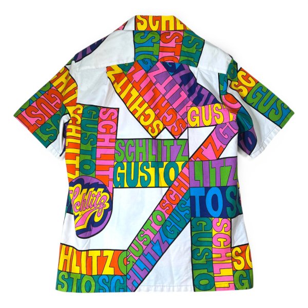 画像3: 【70's】【ビンテージ】【ハワイ製】【Ui-Maikai】ウイマイカイ【Schlitz】【総柄】【アロハシャツ】【XLサイズ程度】