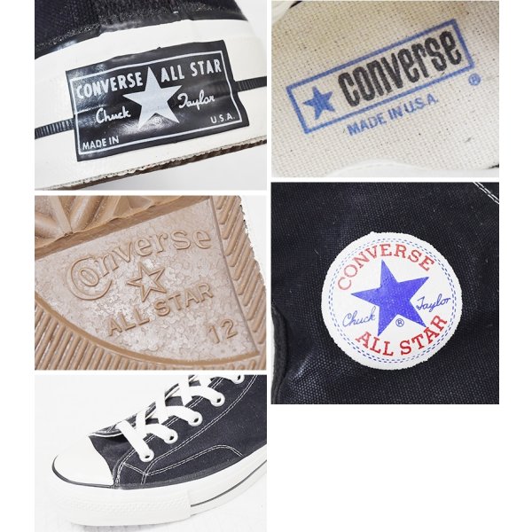 画像2: 【デッドストック】【70's】【USA製】【ビンテージ】【コンバース】【CONVERSE】【チャックテイラー】【Chuck Taylor】【オールスター】【ALL STAR】【ハイカットスニーカー】US12 約30cm