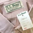 画像2: 【デッドストック】【90's】【USA製】【L.L.Bean】エルエルビーン【赤×白チェック】ボタンダウン【半袖シャツ】【US15】<br> (2)