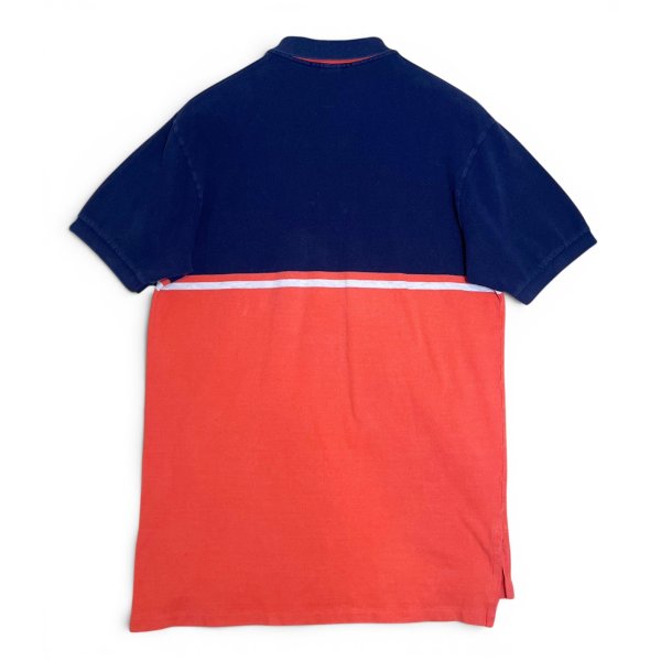 画像3: ビンテージ【ラルフローレン】【Ralph Lauren】ネイビー×オレンジ【ポロシャツ】【ツートンカラー】【サイズM】