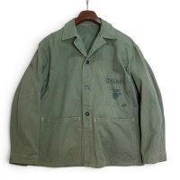 【40's】【ビンテージ】米軍実物【USMC】【P-41】【HBT】【ジャケット】【カバーオール】