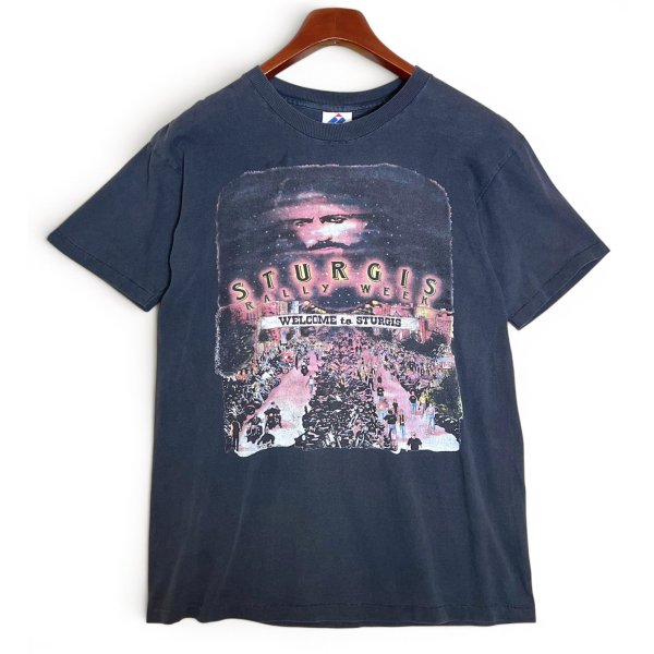 画像1: 【90's】【ビンテージ】【USA製】【STURGIS RALLY WEEK】グレー【バイクTシャツ】【両面プリント】【サイズM】