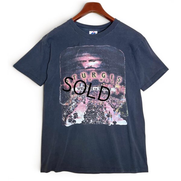 画像1: 【90's】【ビンテージ】【USA製】【STURGIS RALLY WEEK】グレー【バイクTシャツ】【両面プリント】【サイズM】