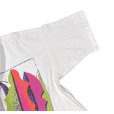画像5: 【90's】ビンテージ【BODY FORCE】【クロップドTシャツ】白【ボタニカル柄】観葉植物【レディース古着】プリント【Mサイズ程度】 (5)