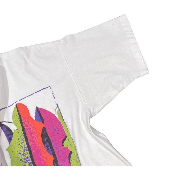 画像5: 【90's】ビンテージ【BODY FORCE】【クロップドTシャツ】白【ボタニカル柄】観葉植物【レディース古着】プリント【Mサイズ程度】