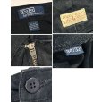 画像2: ビンテージ【Polo by Ralph Lauren】【ラルフローレン】【2タック】【コットンパンツ】【ブラック】【34×32】 (2)