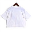 画像4: 【90's】ビンテージ【BODY FORCE】【クロップドTシャツ】白【ボタニカル柄】観葉植物【レディース古着】プリント【Mサイズ程度】 (4)