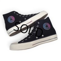ほぼ未使用【コンバース】converse【CT70】【chuck 70】【黒】グラデーションパッチ【オールスター】A02758C【ハイカットシューズ】【27.5ｃｍ】 