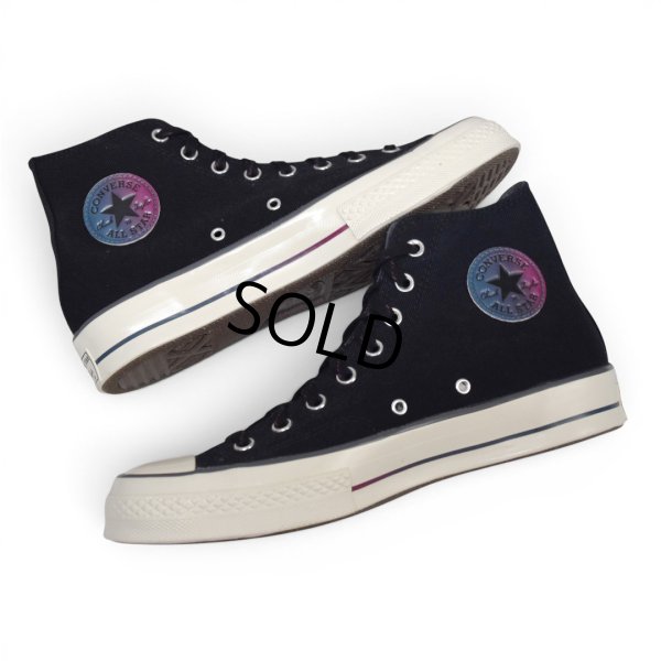 画像1: ほぼ未使用【コンバース】converse【CT70】【chuck 70】【黒】グラデーションパッチ【オールスター】A02758C【ハイカットシューズ】【27.5ｃｍ】 