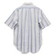画像3: ビンテージ【POLO WEAVE】【ベージュ×青ストライプ】【半袖シャツ】BDシャツ【ボタンダウン】【サイズXL】 (3)