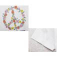 画像2: 【90's】【ビンテージ】【Haight Ashbury Street Faire】ヘイトアシュベリー【Tシャツ】白【花】【ピースマーク】シングルステッチ【Mサイズ程度】 (2)