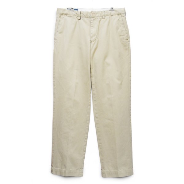 画像1: 90's~【ポロラルフローレン】【Polo by Ralph Lauren】Preston Pant【プレストンパンツ】ノータック【タンカラー】【34×32】