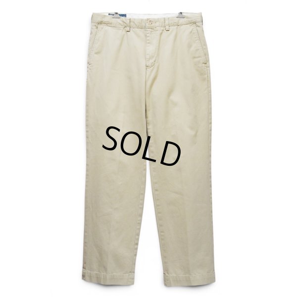 画像1: 90's~【ポロラルフローレン】【Polo by Ralph Lauren】Preston Pant【プレストンパンツ】ノータック【タンカラー】【34×32】