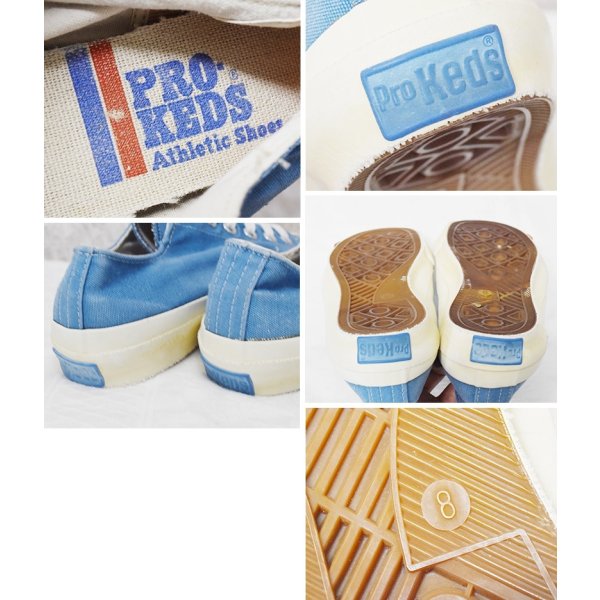 画像3: 【80's~】【ビンテージ】【PRO-Keds】【プロケッズ】ロイヤル・ロー【水色】【ローカット】【キャンバススニーカー】【US8】 
