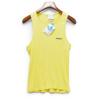 【デッドストック】【90's】ビンテージ【USA製】アディダス【adidas】【イエロー】黄色【リブタンクトップ】】【M】 