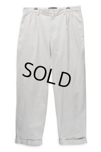 ビンテージ【Polo Ralph Lauren】【ラルフローレン】hammond pant【生成り】オフホワイト【2タック】【コットンパンツ】【34×30】 