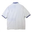 画像4: 【90's】【USA製】ビンテージ【Country Cottons】白ｘ青リブ【USAウェイトリフティング】【ポロシャツ】【M】<br> (4)